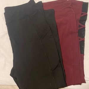 Bundle of 2 Leggings with Pockets from POP Fit Size 2XL